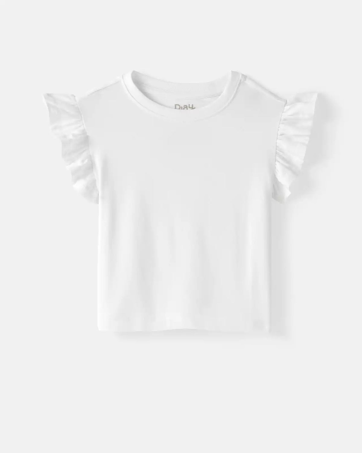 Bright White Flutter Tee