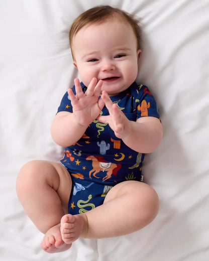 Blue Rancher Roundup Pocket Bodysuit