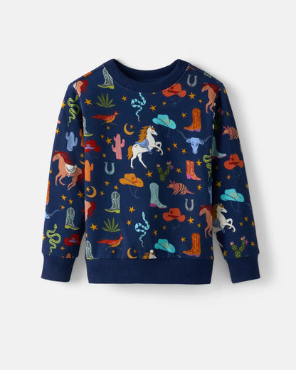 Blue Rancher Roundup Crewneck Sweatshirt