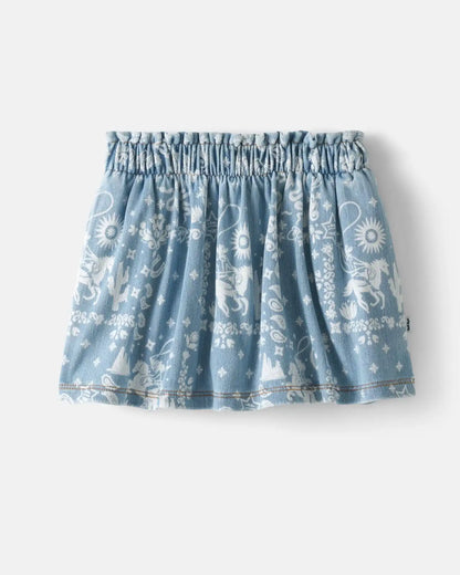 Bandana Blues Denim Skort