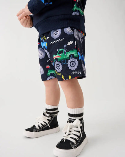 Monster Truck Madness Drawstring Shorts