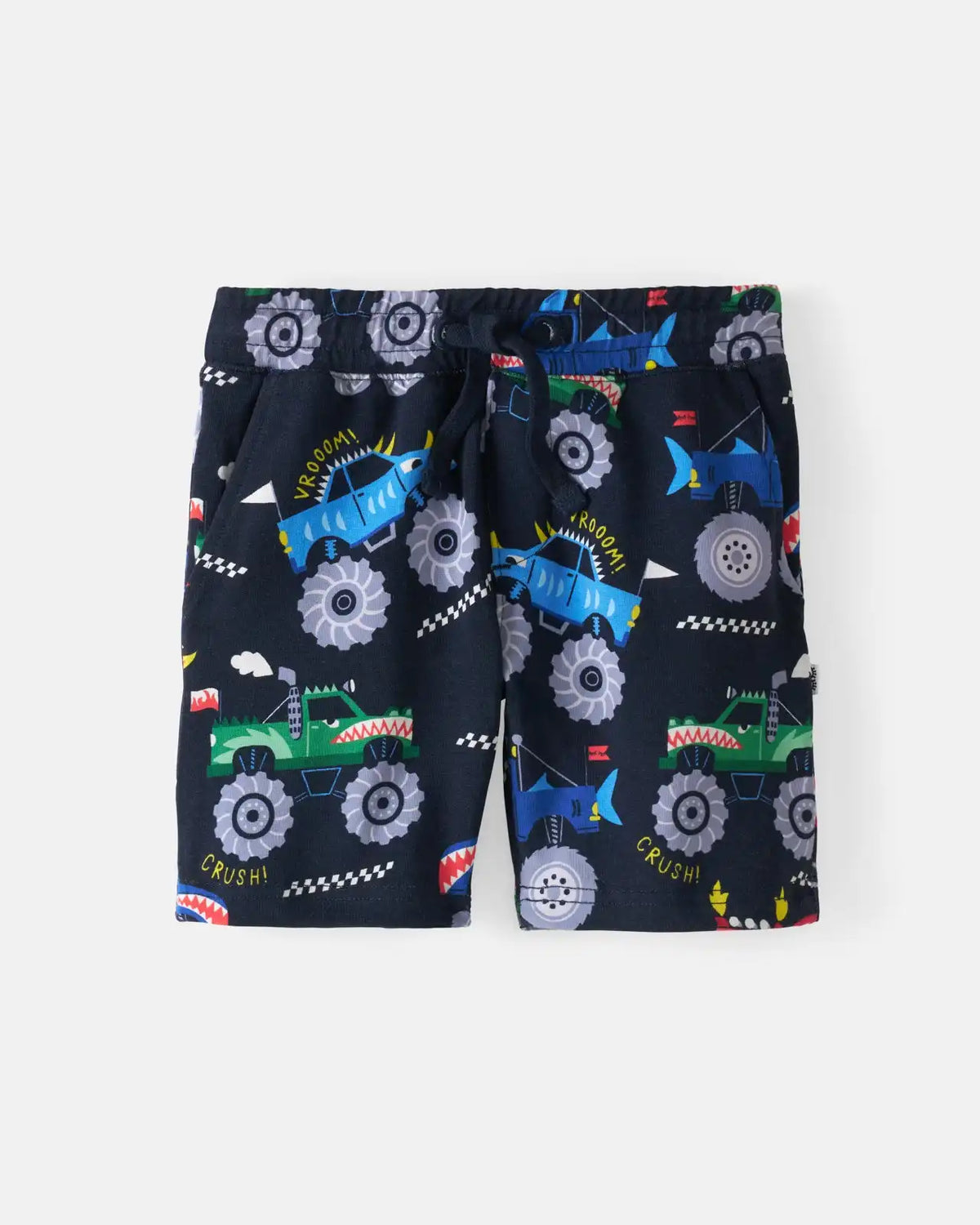 Monster Truck Madness Drawstring Shorts