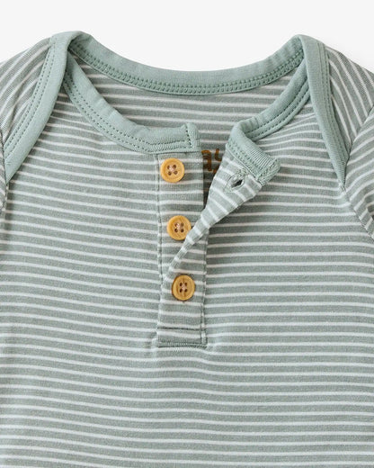 Willow Stripe Henley Bodysuit