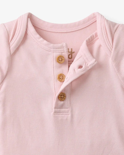Prima Pink Henley Bodysuit