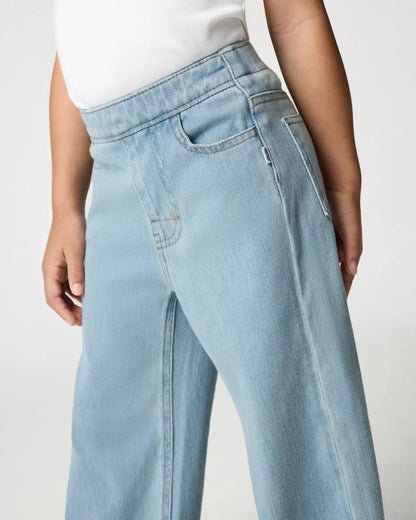 Light Blue Wide Leg Denim Pants