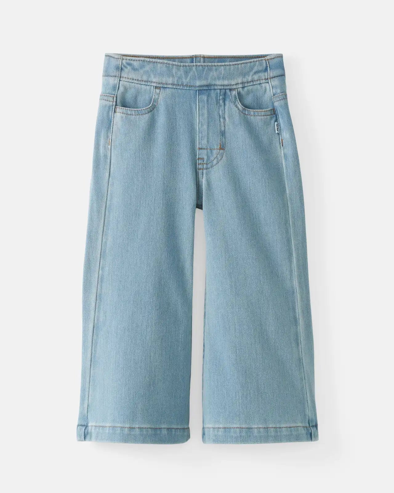 Light Blue Wide Leg Denim Pants