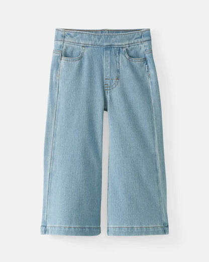 Light Blue Wide Leg Denim Pants