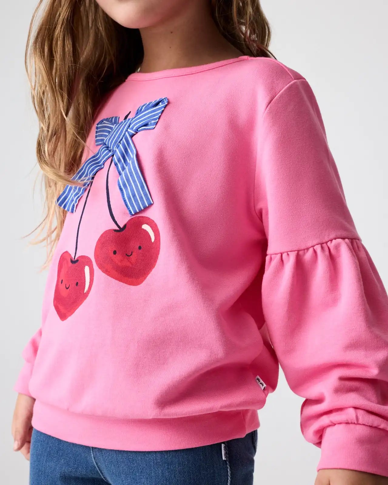 Cherry Charm Drop Shoulder Crewneck