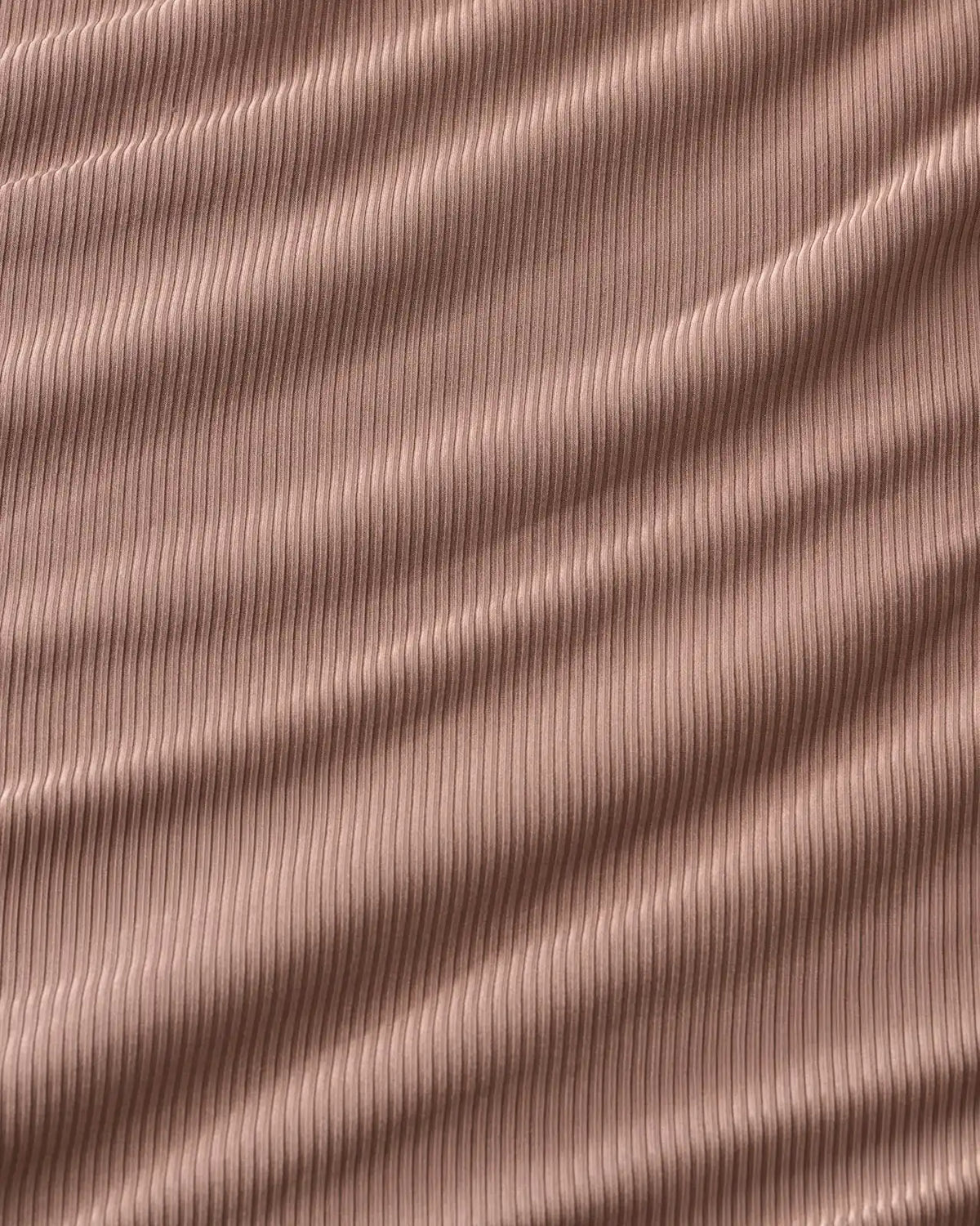 Hazy Brown Women's Ribbed Boxy Tee