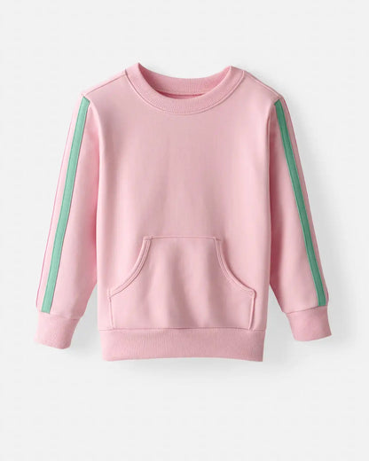 Pink Blossom Pocket Crewneck
