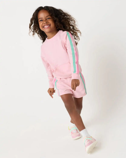 Pink Blossom Pocket Crewneck