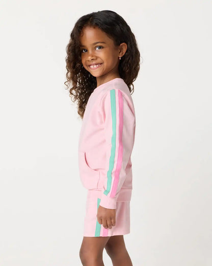 Pink Blossom Pocket Crewneck