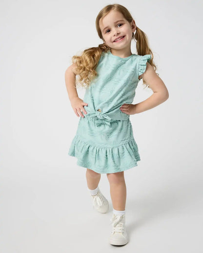 Coastal Rays Bow Front Flutter Top