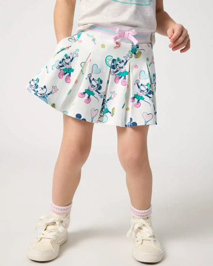 Disney Mickey Mouse & Minnie Mouse Match Pleated Skort