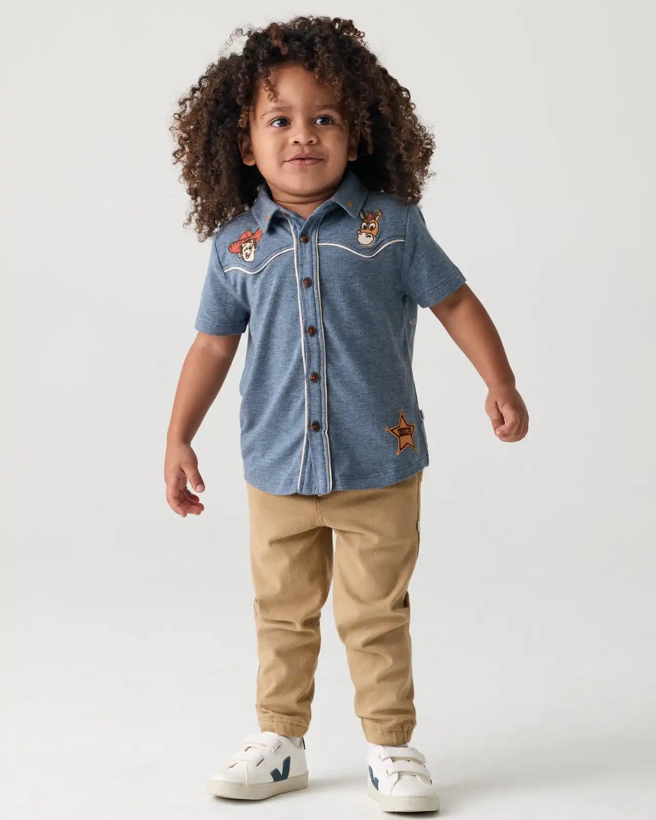 Disney & Pixar The Roundup Gang Button Down Polo