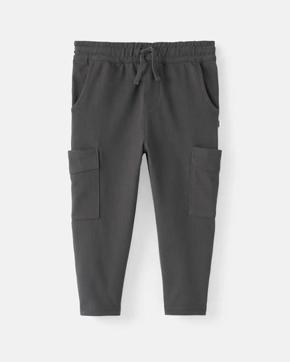 Washed Black Cargo Pants