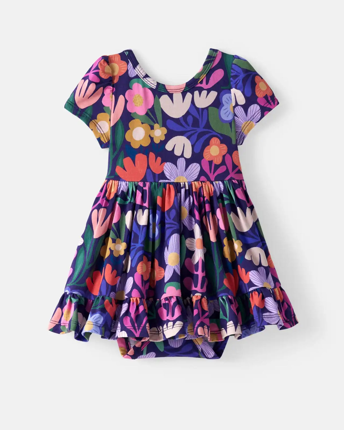 Wild Garden Ruffle Twirl Dress with Bodysuit