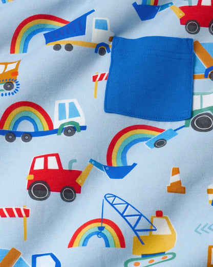 Rainbow Trucks Relaxed Pocket Tee