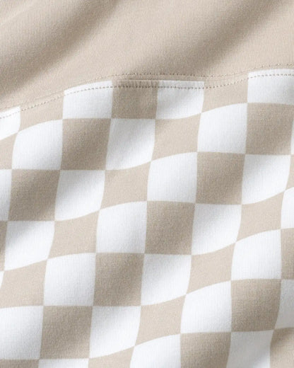 Stone Checks Relaxed Hooded Tee