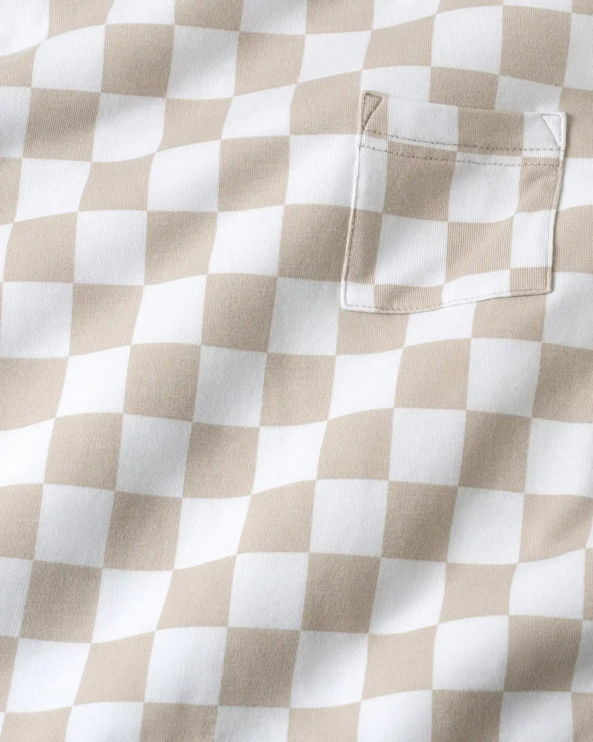 Stone Checks Relaxed Pocket Tee