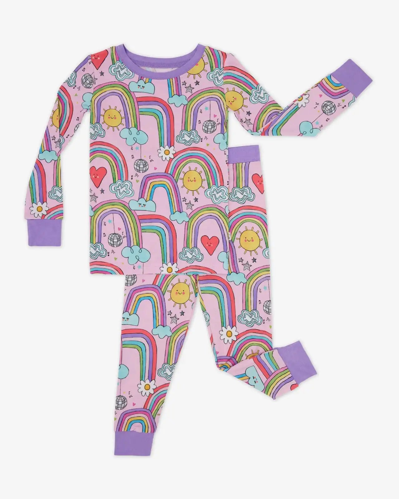Disco Rainbows Two-Piece Pajama Set