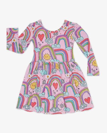 Disco Rainbows Skater Dress