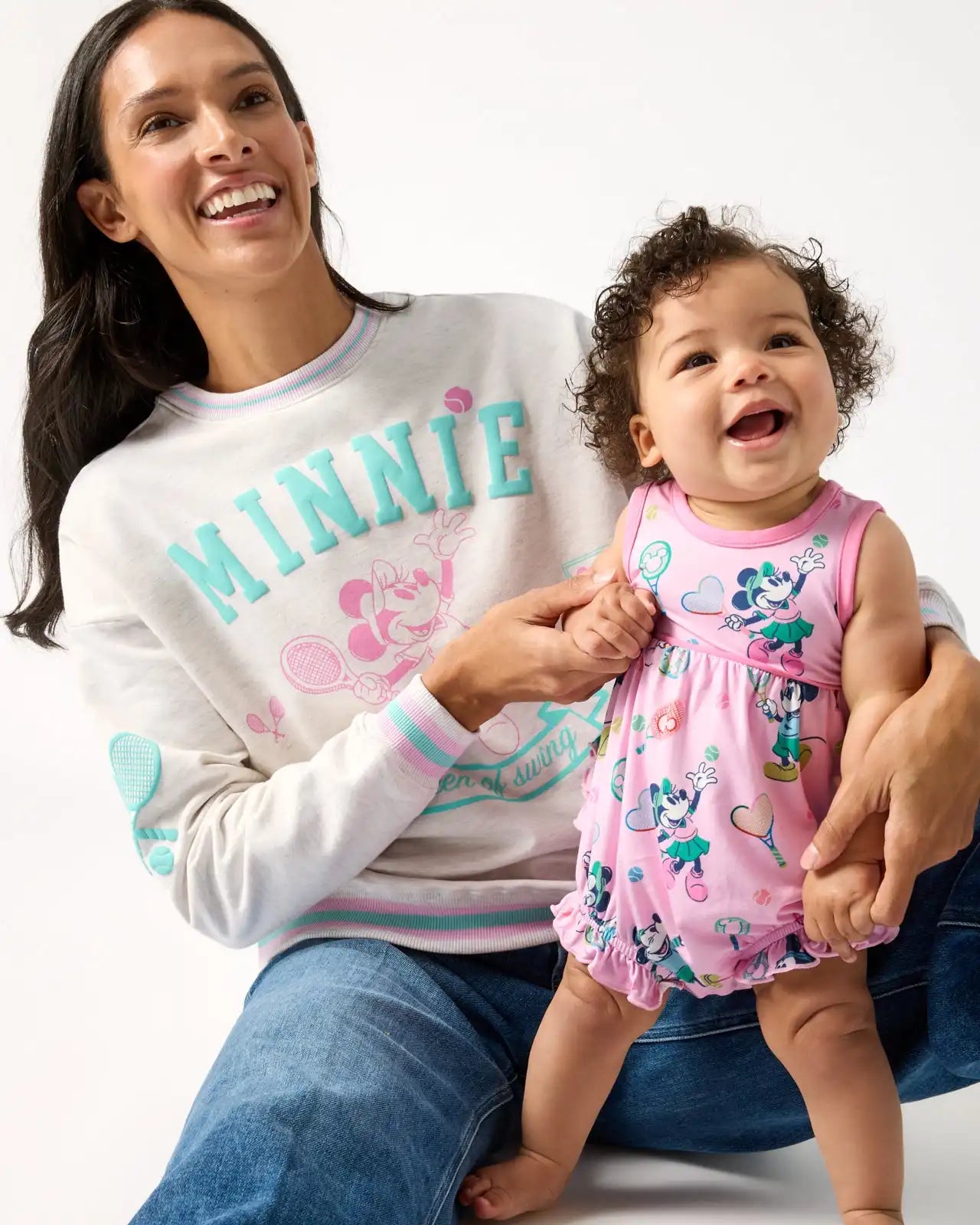 Disney Mickey Mouse & Minnie Mouse Match Bubble Romper