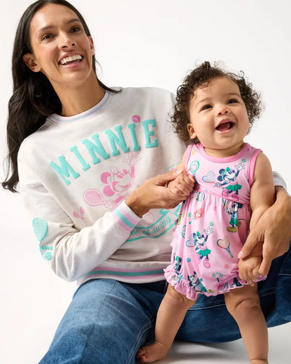Disney Mickey Mouse & Minnie Mouse Match Bubble Romper