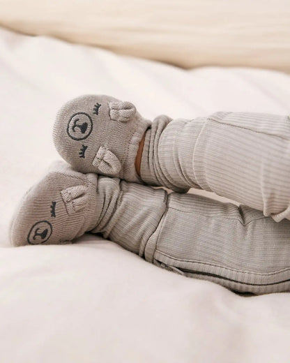 Dove Gray Bear Booties