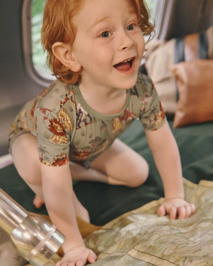 Disney Simba's Safari Two-Piece Short Sleeve & Shorts Pajama Set
