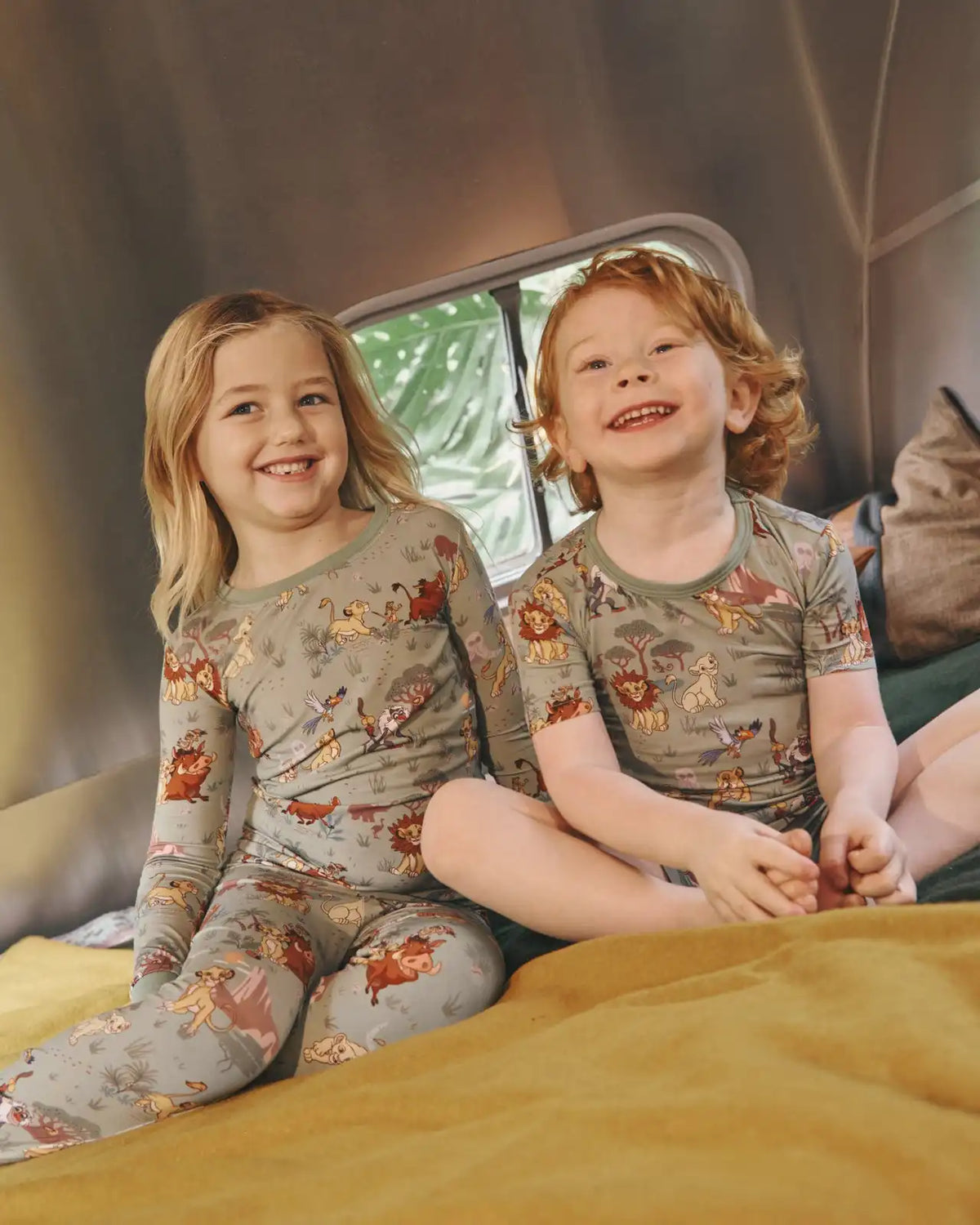 Disney Simba's Safari Two-Piece Short Sleeve & Shorts Pajama Set