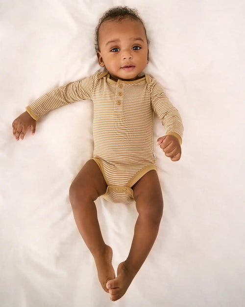 Hazelwood Stripe Henley Bodysuit