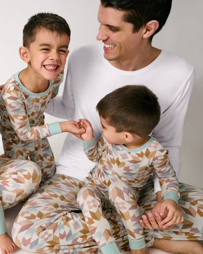Kaleidoscope Dreams Ribbed Men's Pajama Pants