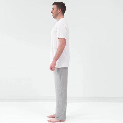 Bright White Men's Short Sleeve Pajama Top