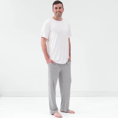 Bright White Men's Short Sleeve Pajama Top