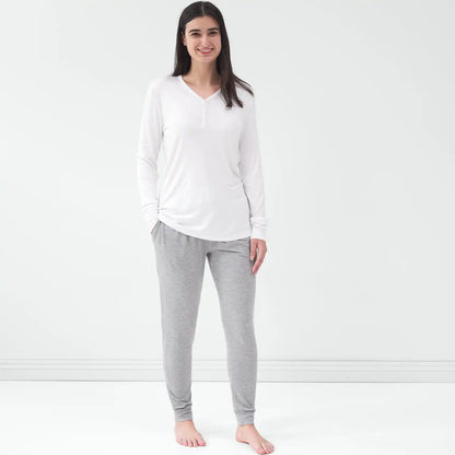 Bright White Women's Pajama Top