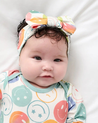 Positive Vibes Luxe Bow Headband