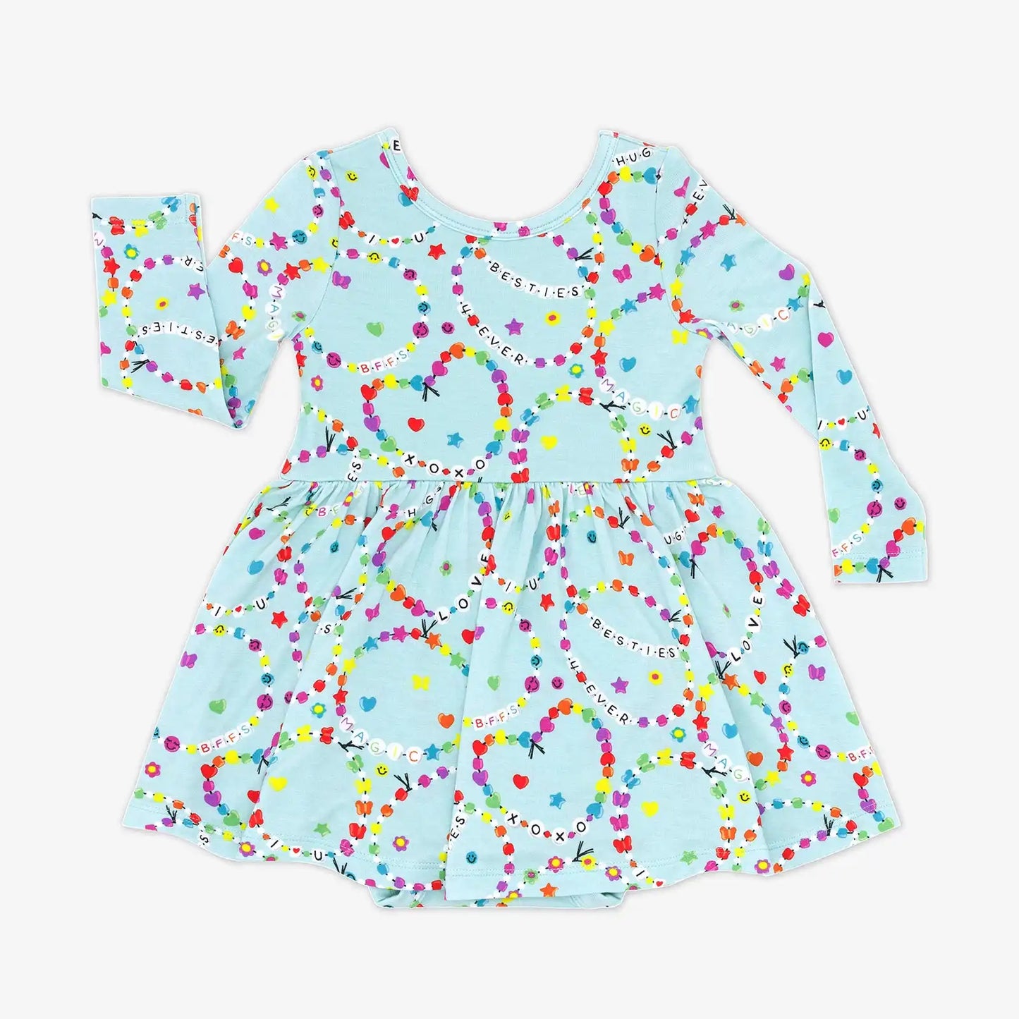 Friends Forever Twirl Dress with Bodysuit