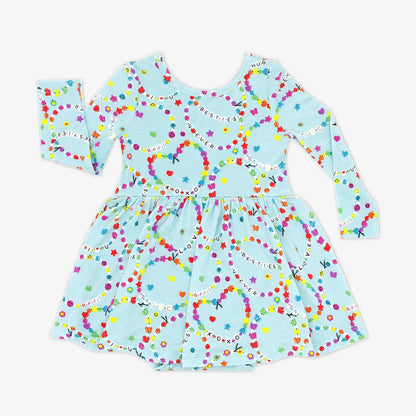 Friends Forever Twirl Dress with Bodysuit