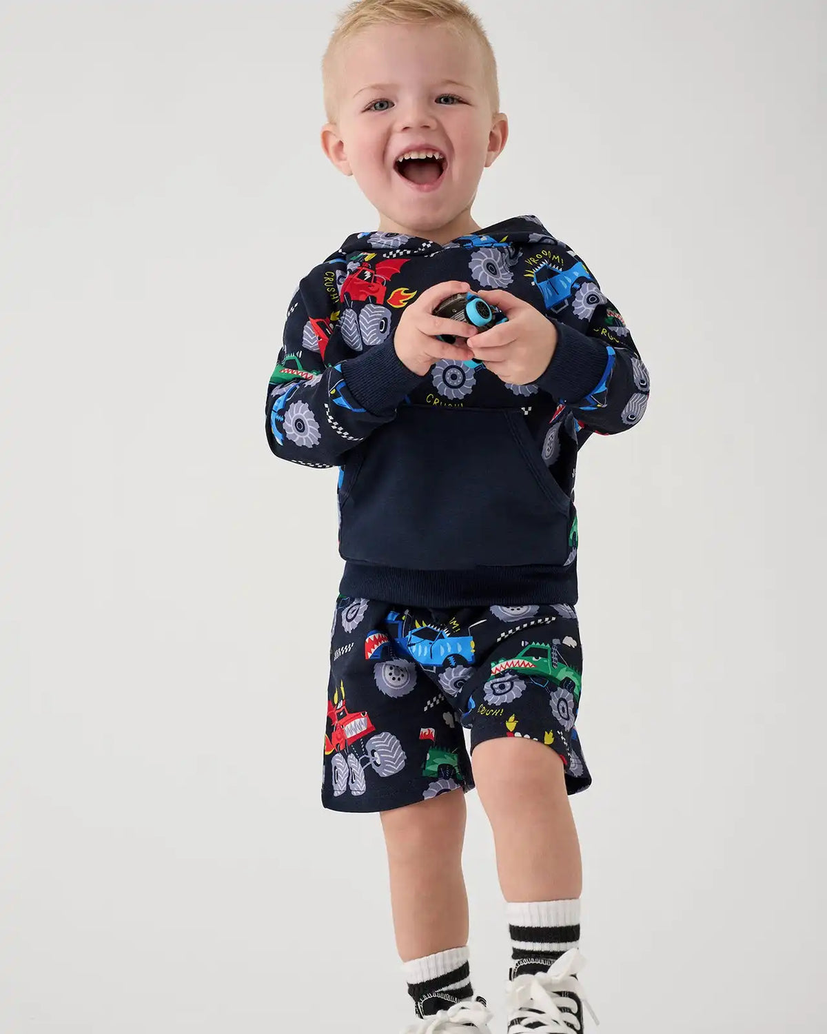 Monster Truck Madness Drawstring Shorts