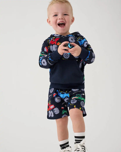 Monster Truck Madness Drawstring Shorts