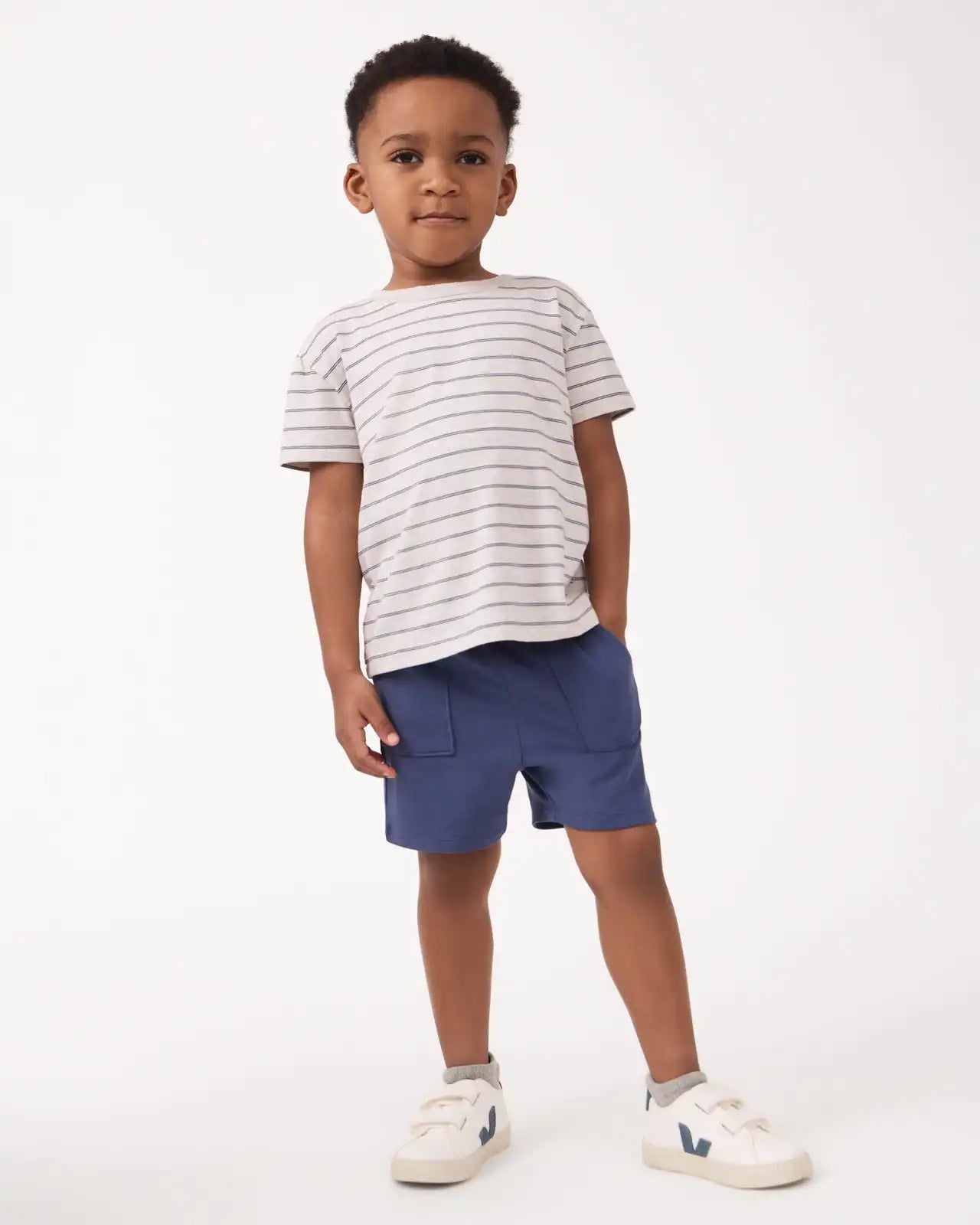 Stone Stripes Short Sleeve Relaxed Tee