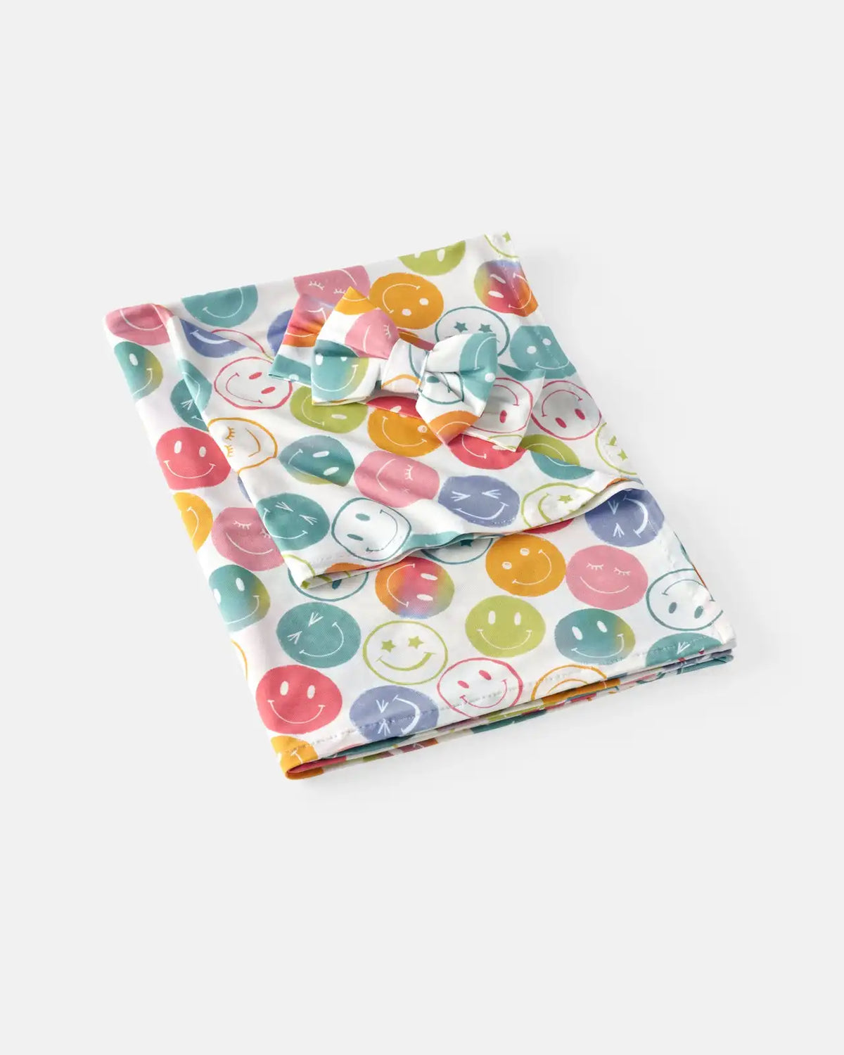 Positive Vibes Swaddle & Luxe Bow Headband Set