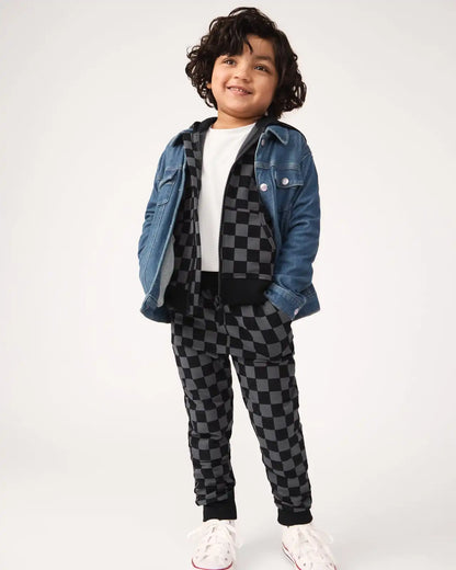 Monochrome Checks Jogger