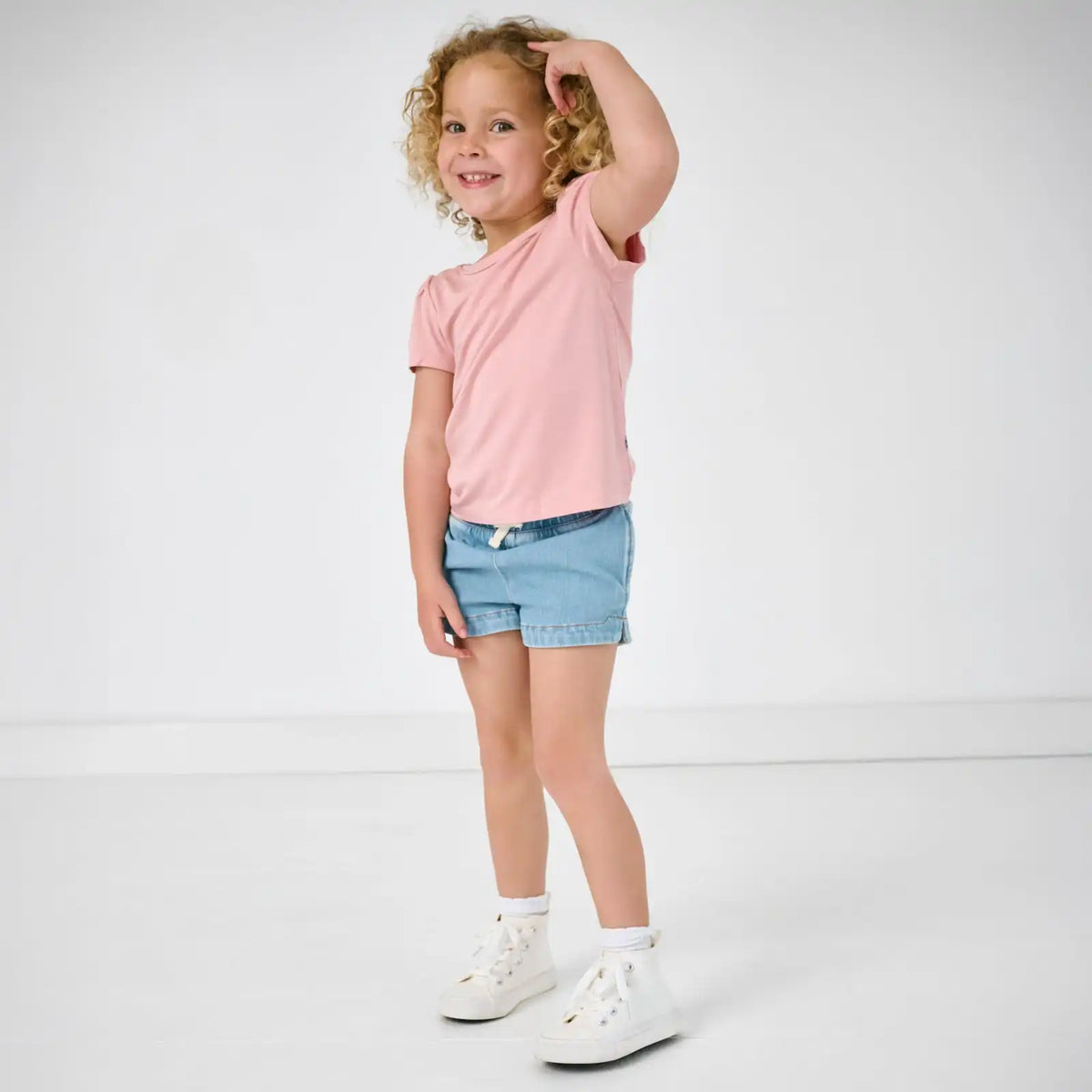 Light Blue Denim Shorts
