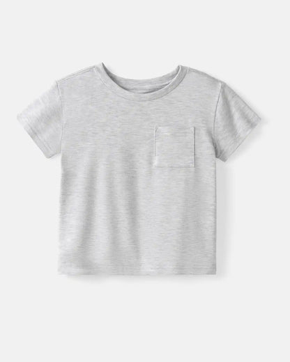 Light Heather Gray Relaxed Pocket Tee