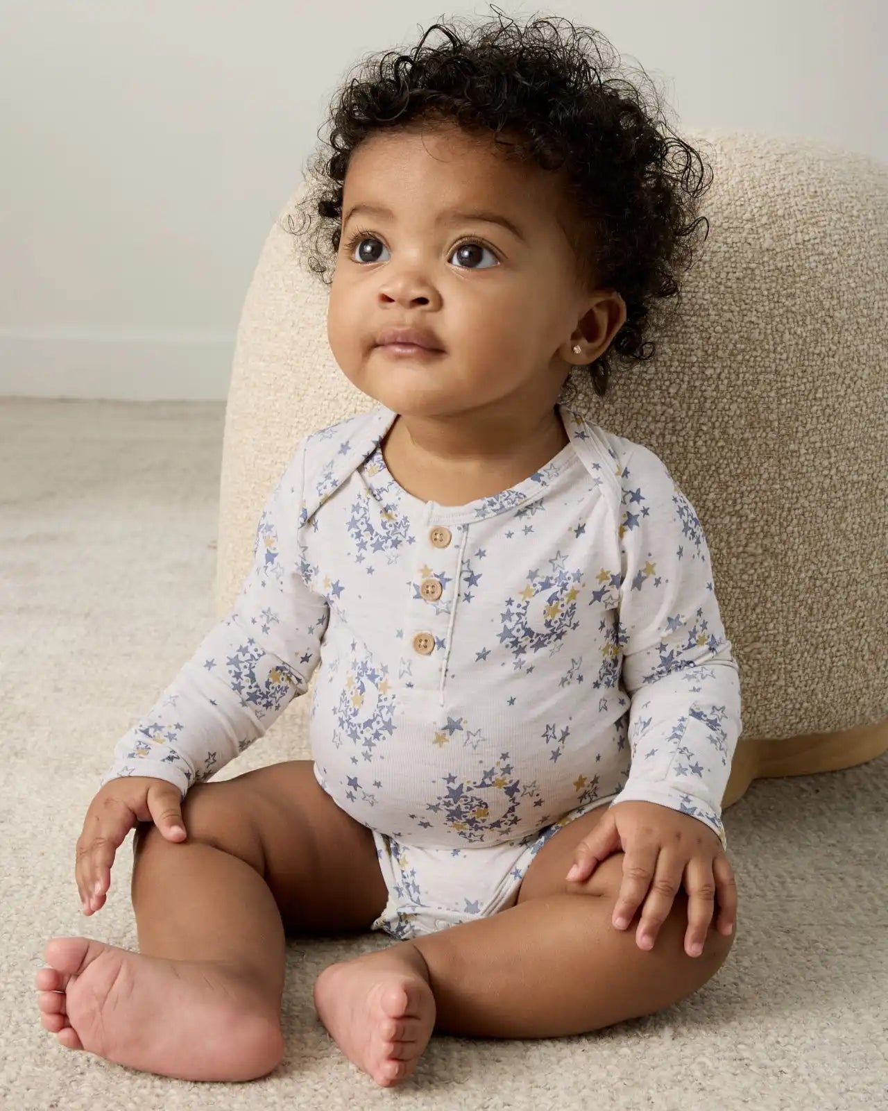 Lullaby Sky Henley Bodysuit
