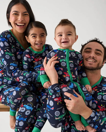 Monster Truck Madness Men's Long Sleeve Pajama Top