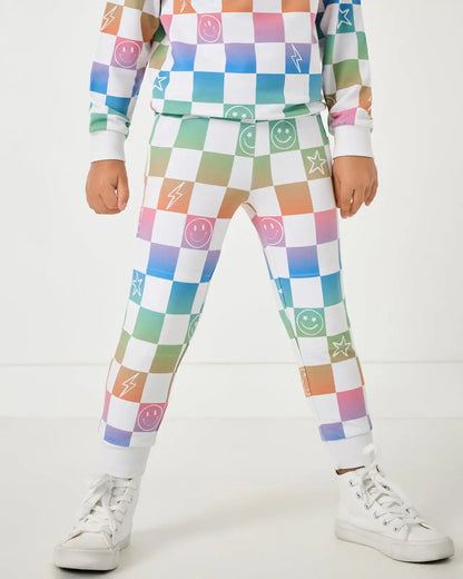 Ombre Cheery Checks Jogger