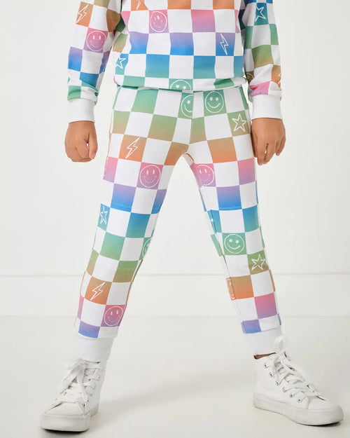 Ombre Cheery Checks Jogger